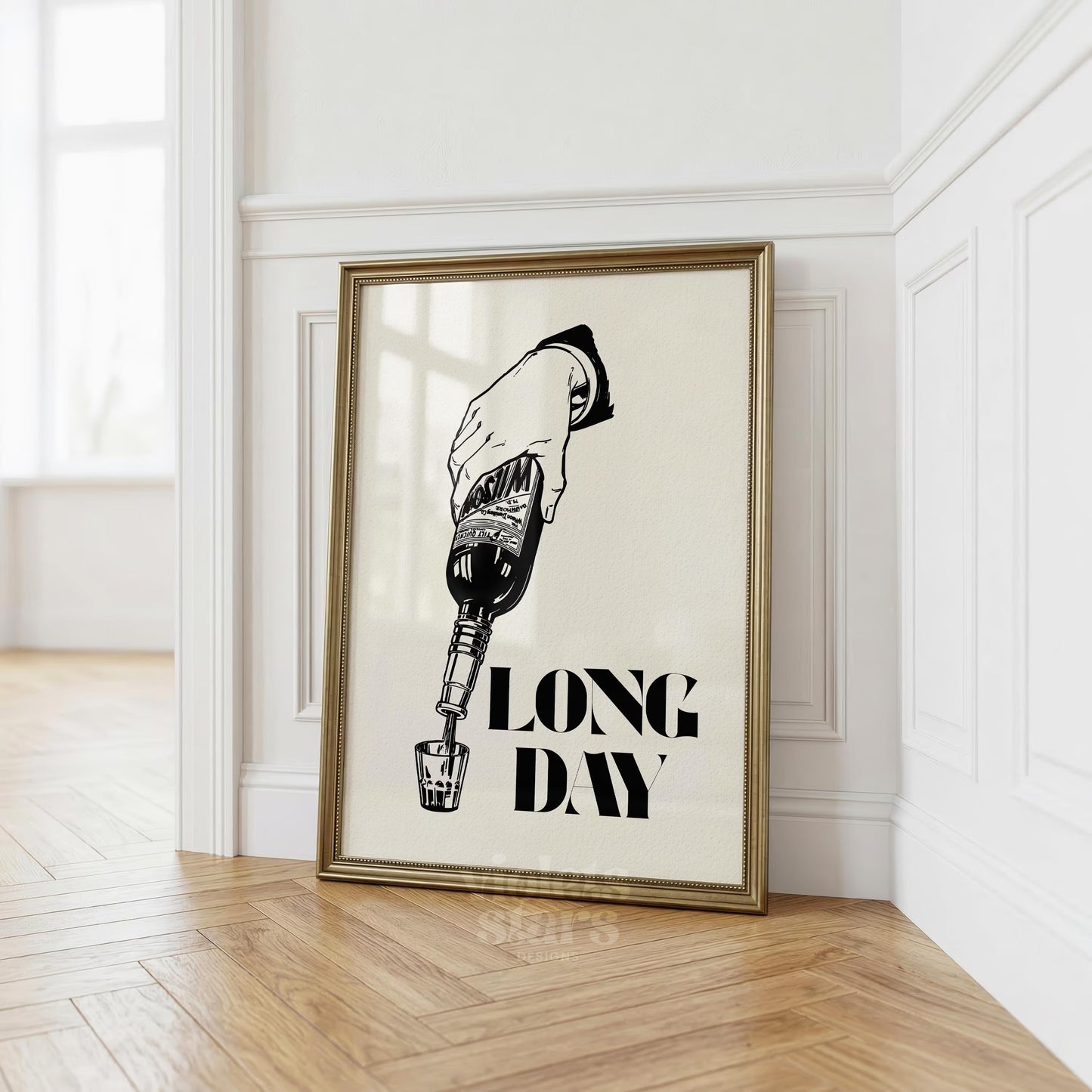 Long Day Whisky Mancave Artwork | Digital Download