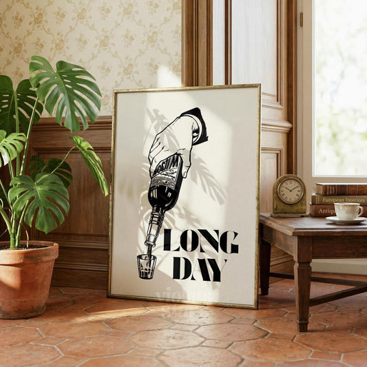 Long Day Whisky Mancave Artwork | Digital Download