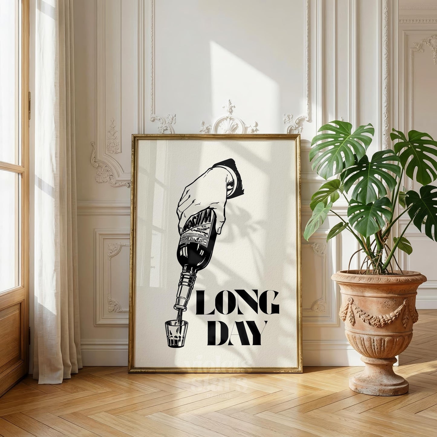 Long Day Whisky Mancave Artwork | Digital Download