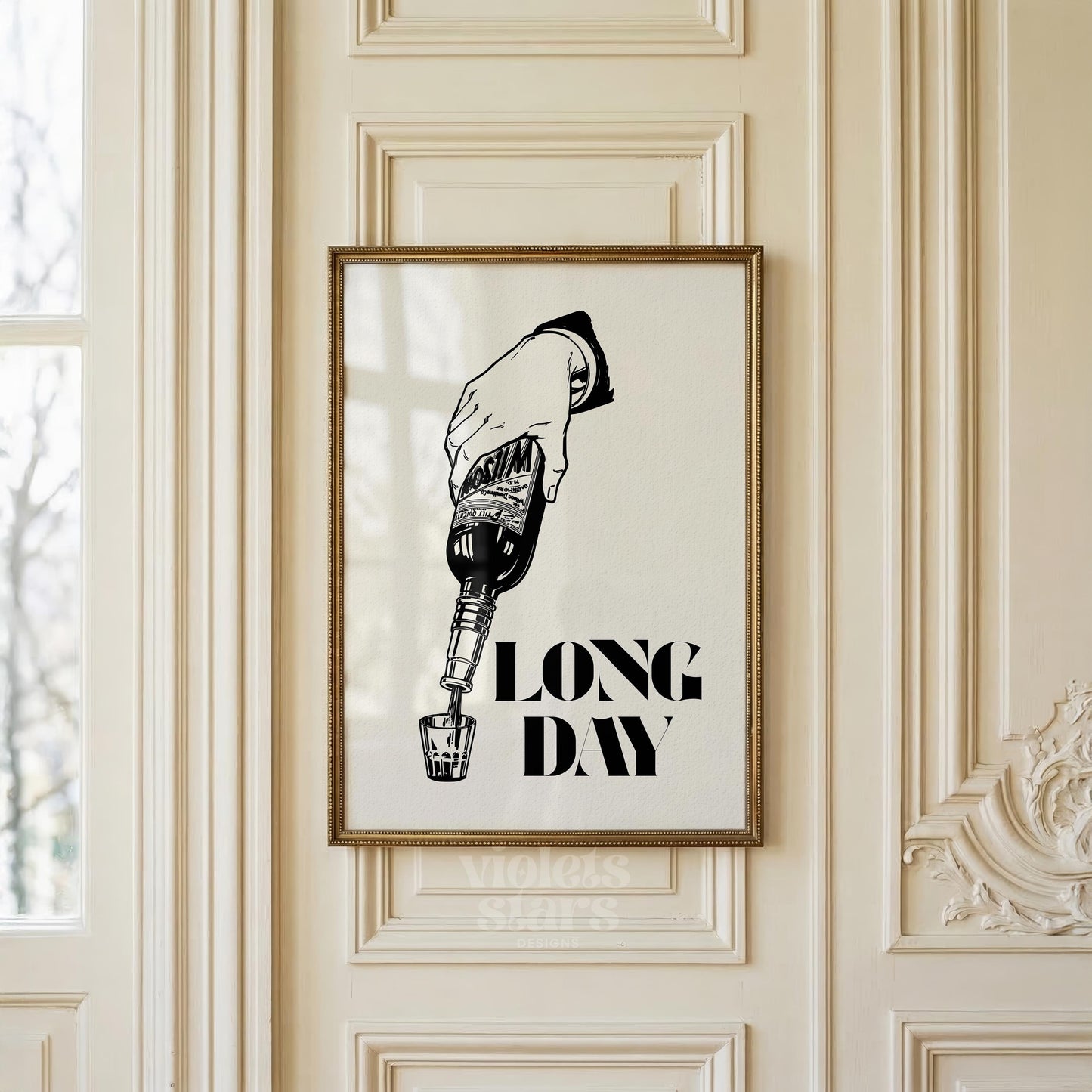 Long Day Whisky Mancave Artwork | Digital Download