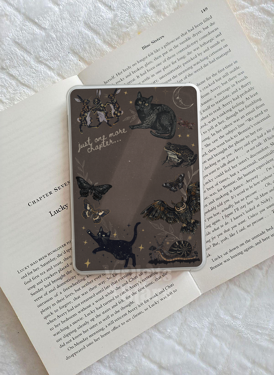 Gothic Printable Kindle Case Insert | Just One More Chapter | Witchy Dark Academia | Digital Download