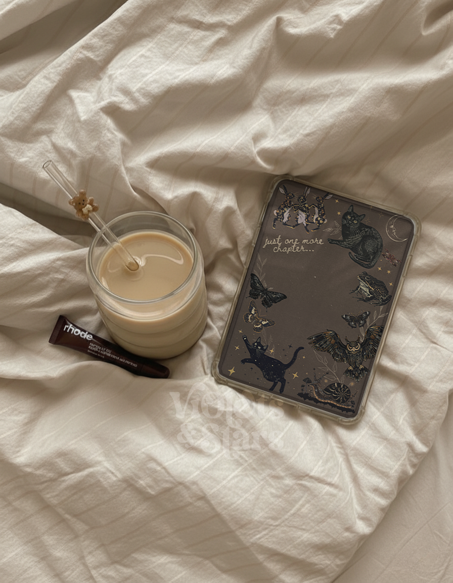 Gothic Printable Kindle Case Insert | Just One More Chapter | Witchy Dark Academia | Digital Download