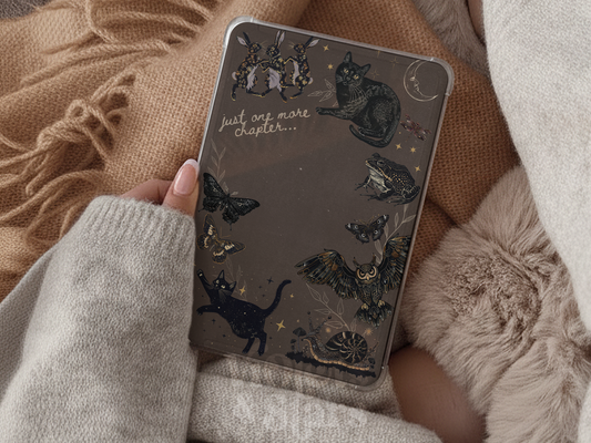 Gothic Printable Kindle Case Insert | Just One More Chapter | Witchy Dark Academia | Digital Download